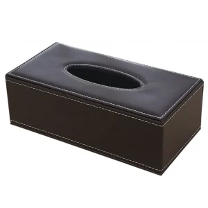 Household Waterproof Paper Box Holder Napkin Antimoisture Rectangular PU Leather Storage Supplies