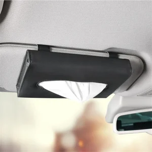 Soft Leather Car Tissue Box