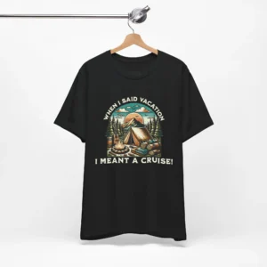 Funny 'Camping vs. Cruise' Vacation T-Shirt
