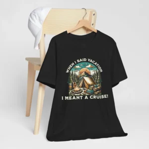 Funny 'Camping vs. Cruise' Vacation T-Shirt