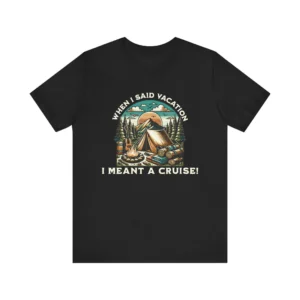 Funny 'Camping vs. Cruise' Vacation T-Shirt