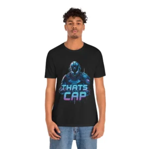Futuristic Robot 'That's Cap' Graphic T-Shirt