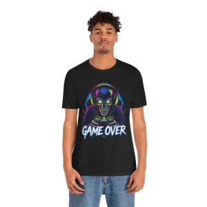 Unisex Gamer 'Game Over' Graphic T-Shirt