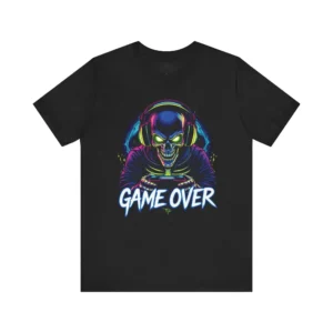 Unisex Gamer 'Game Over' Graphic T-Shirt